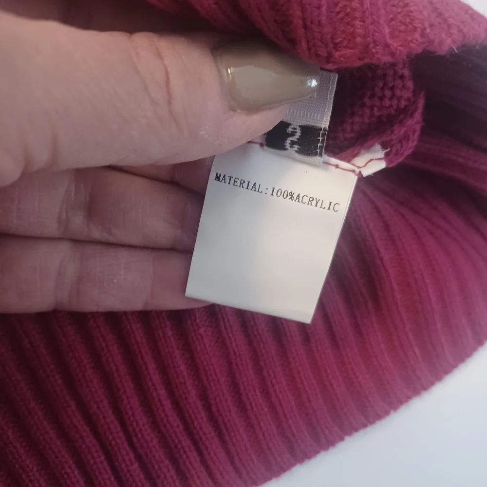 Amazon Burgandy Half Zip Sweater Sz S